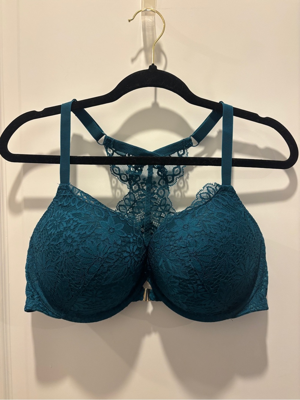 Auden Teal Lace Racerback Push-Up Bra